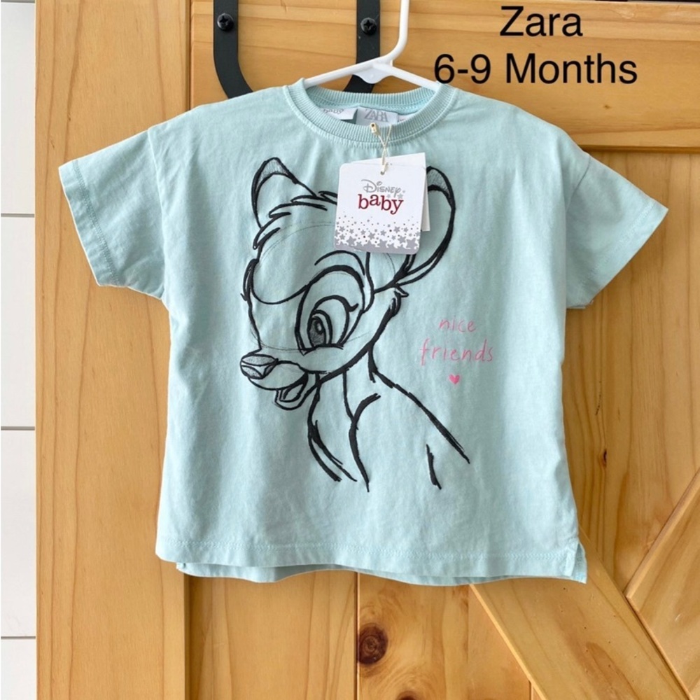 NWT Zara Disney Baby Bambi Shirt 6-9 Months